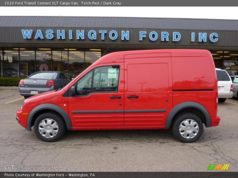 Torch Red / Dark Gray 2010 Ford Transit Connect XLT Cargo Van