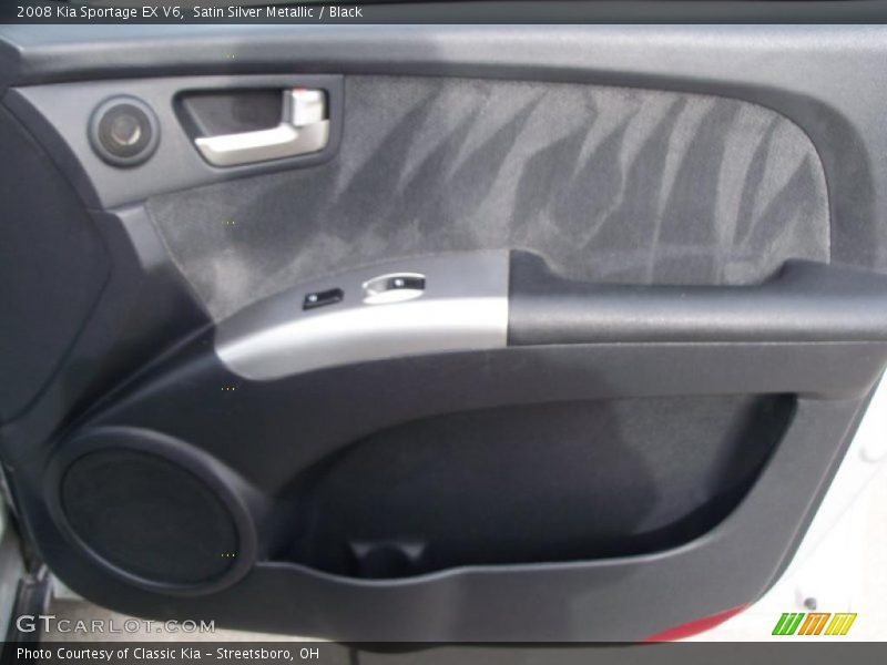 Satin Silver Metallic / Black 2008 Kia Sportage EX V6