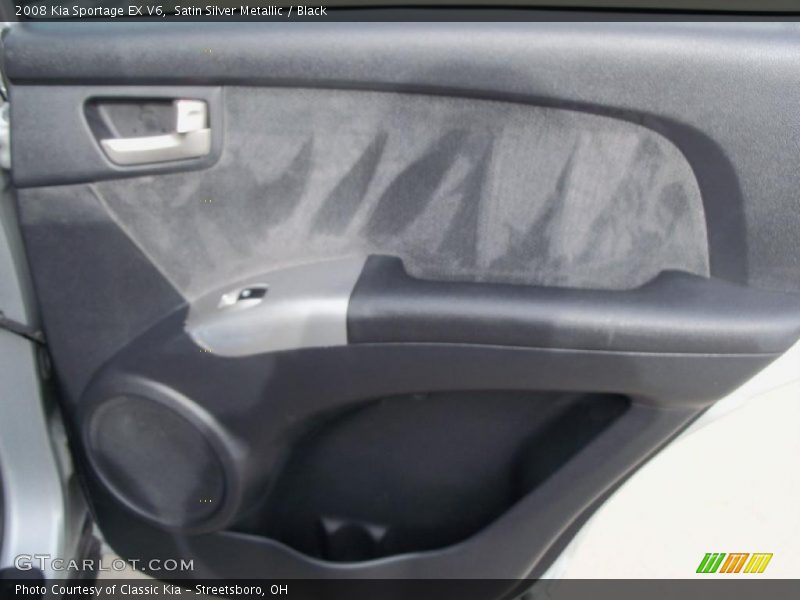 Satin Silver Metallic / Black 2008 Kia Sportage EX V6