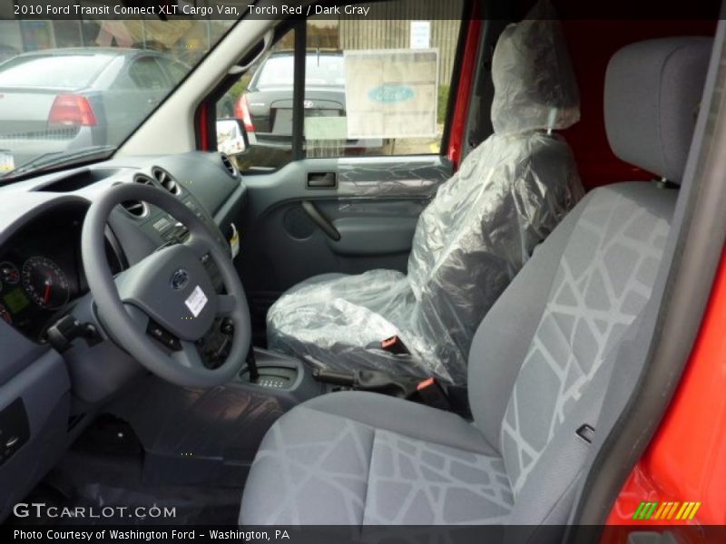  2010 Transit Connect XLT Cargo Van Dark Gray Interior