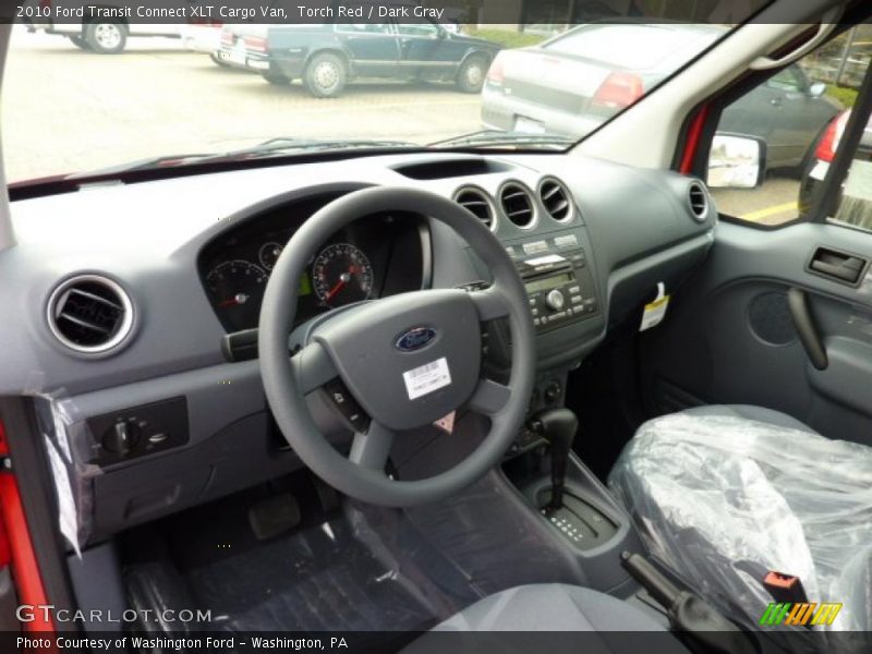 Dark Gray Interior - 2010 Transit Connect XLT Cargo Van 