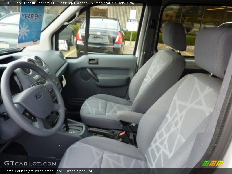  2010 Transit Connect XLT Passenger Wagon Dark Gray Interior