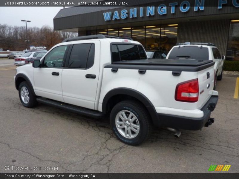 White Suede / Charcoal Black 2010 Ford Explorer Sport Trac XLT 4x4