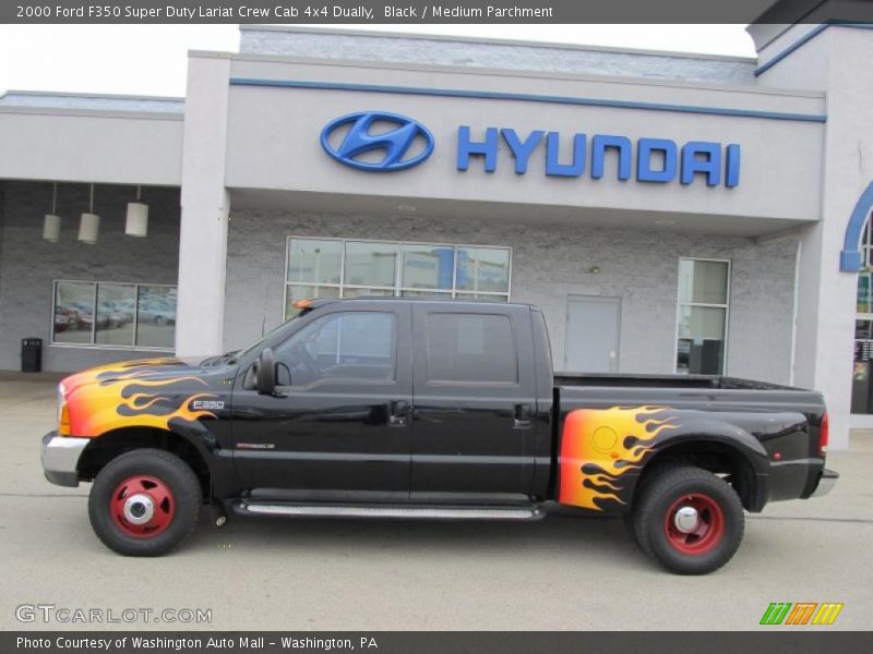 Black / Medium Parchment 2000 Ford F350 Super Duty Lariat Crew Cab 4x4 Dually