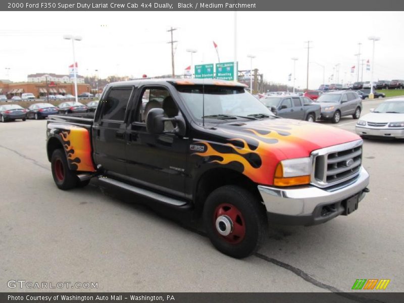 Black / Medium Parchment 2000 Ford F350 Super Duty Lariat Crew Cab 4x4 Dually