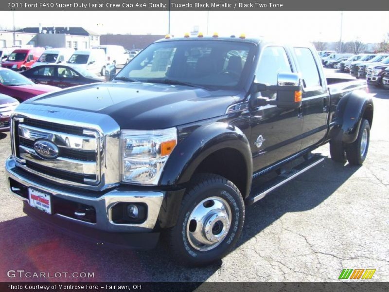 Tuxedo Black Metallic / Black Two Tone 2011 Ford F450 Super Duty Lariat Crew Cab 4x4 Dually