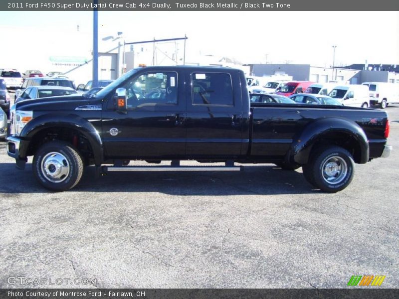Tuxedo Black Metallic / Black Two Tone 2011 Ford F450 Super Duty Lariat Crew Cab 4x4 Dually