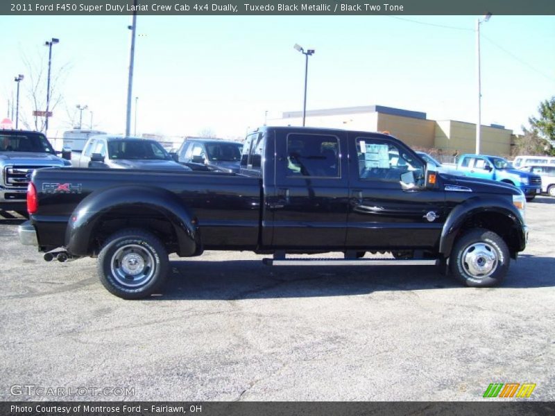  2011 F450 Super Duty Lariat Crew Cab 4x4 Dually Tuxedo Black Metallic