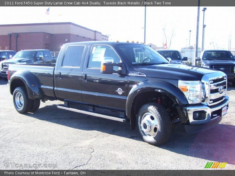 Tuxedo Black Metallic / Black Two Tone 2011 Ford F450 Super Duty Lariat Crew Cab 4x4 Dually