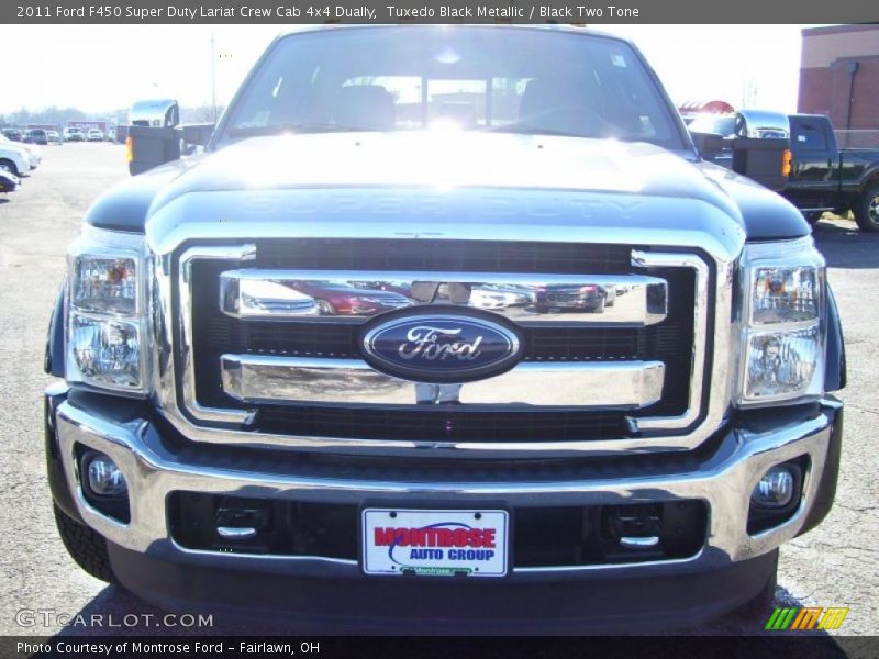 Tuxedo Black Metallic / Black Two Tone 2011 Ford F450 Super Duty Lariat Crew Cab 4x4 Dually