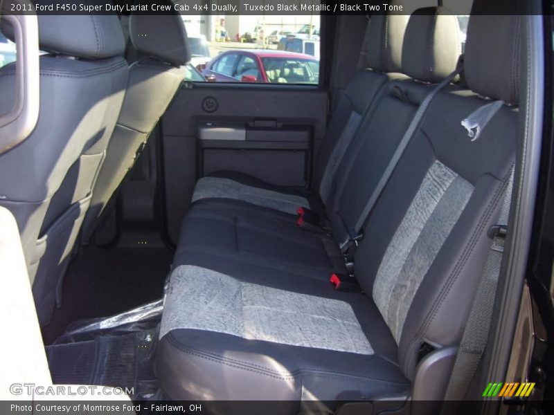  2011 F450 Super Duty Lariat Crew Cab 4x4 Dually Black Two Tone Interior