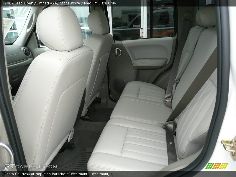 Stone White / Medium Slate Gray 2007 Jeep Liberty Limited 4x4