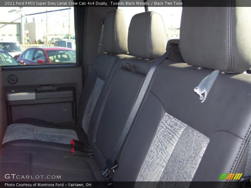  2011 F450 Super Duty Lariat Crew Cab 4x4 Dually Black Two Tone Interior