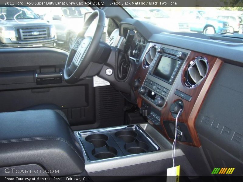 Tuxedo Black Metallic / Black Two Tone 2011 Ford F450 Super Duty Lariat Crew Cab 4x4 Dually