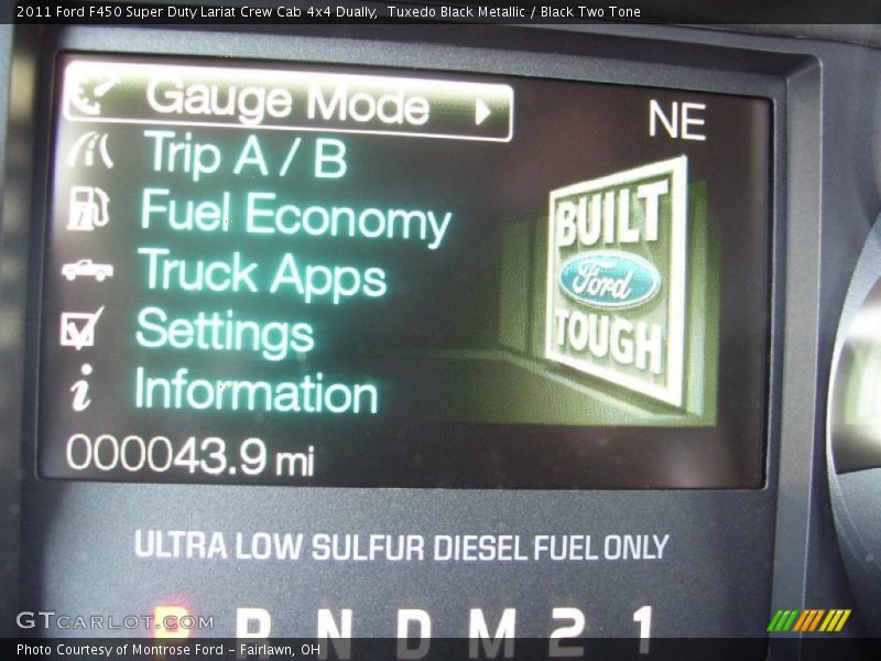 Tuxedo Black Metallic / Black Two Tone 2011 Ford F450 Super Duty Lariat Crew Cab 4x4 Dually