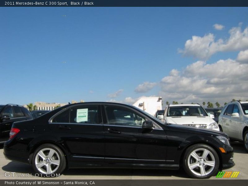 Black / Black 2011 Mercedes-Benz C 300 Sport