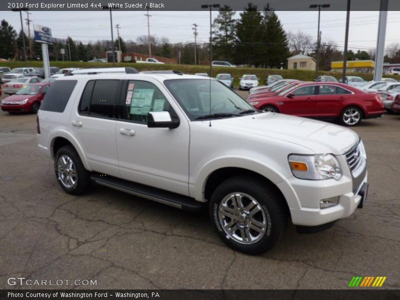 White Suede / Black 2010 Ford Explorer Limited 4x4