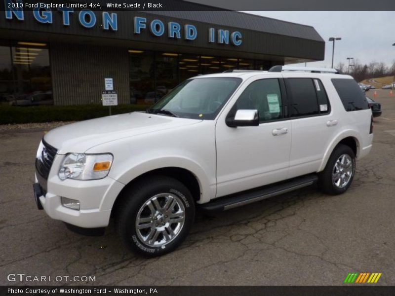 White Suede / Black 2010 Ford Explorer Limited 4x4