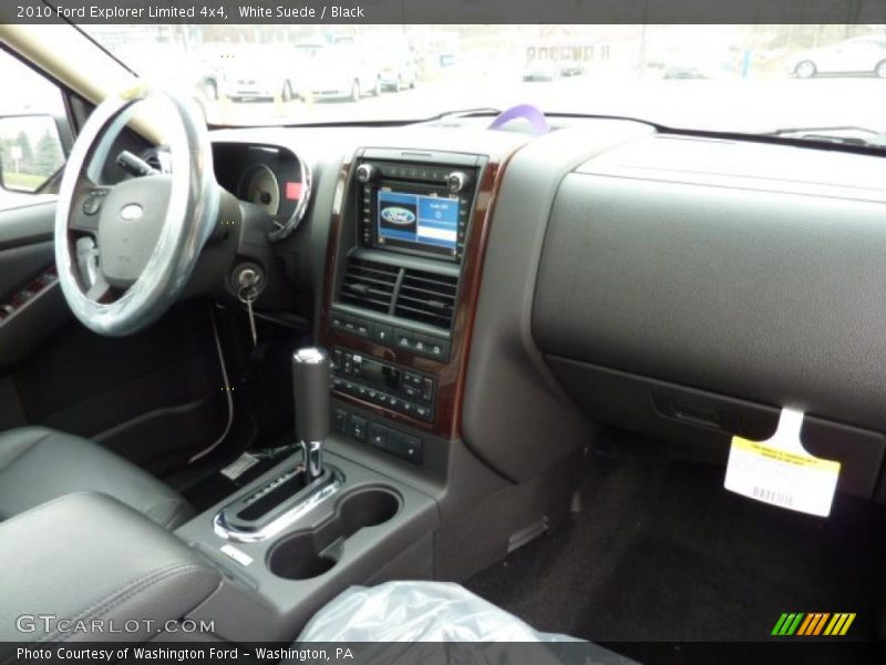 White Suede / Black 2010 Ford Explorer Limited 4x4