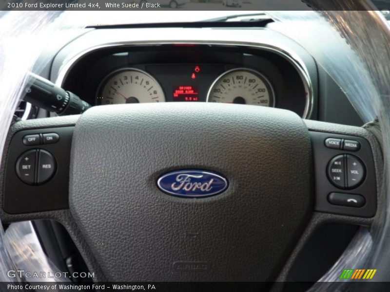 White Suede / Black 2010 Ford Explorer Limited 4x4