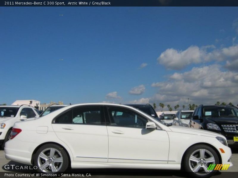 Arctic White / Grey/Black 2011 Mercedes-Benz C 300 Sport