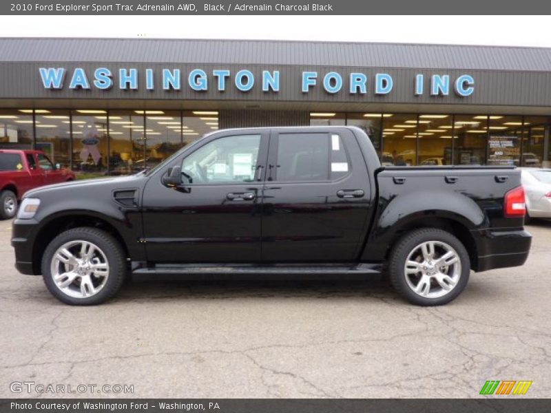 Black / Adrenalin Charcoal Black 2010 Ford Explorer Sport Trac Adrenalin AWD