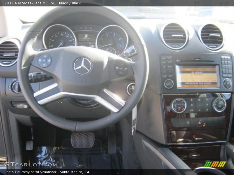 Black / Black 2011 Mercedes-Benz ML 350
