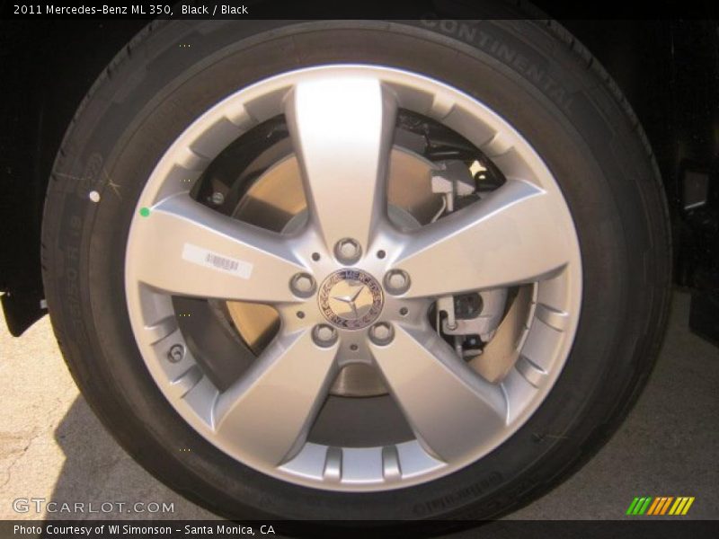 Black / Black 2011 Mercedes-Benz ML 350