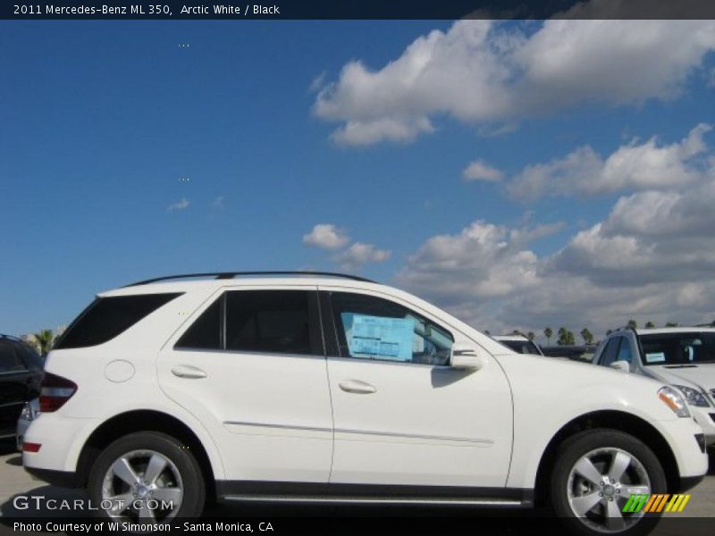 Arctic White / Black 2011 Mercedes-Benz ML 350