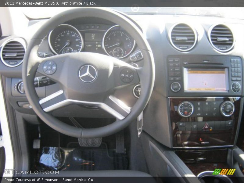 Arctic White / Black 2011 Mercedes-Benz ML 350