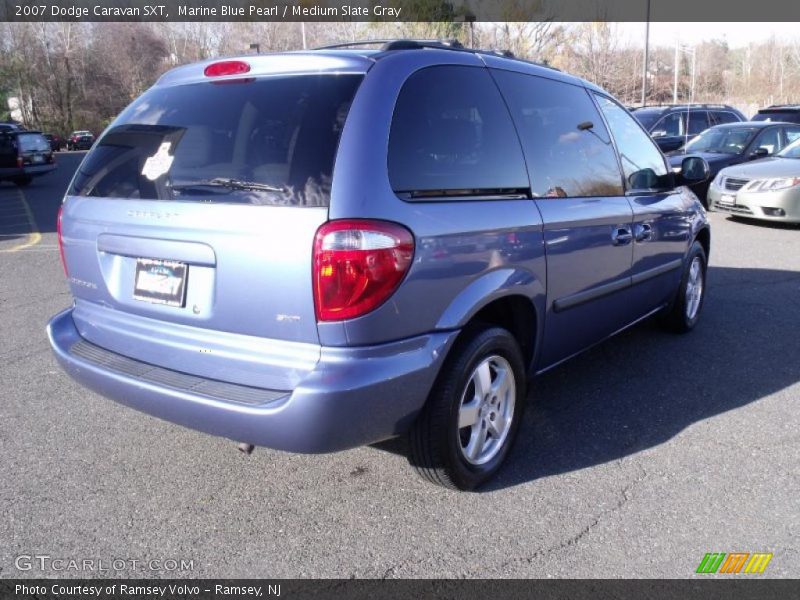 Marine Blue Pearl / Medium Slate Gray 2007 Dodge Caravan SXT