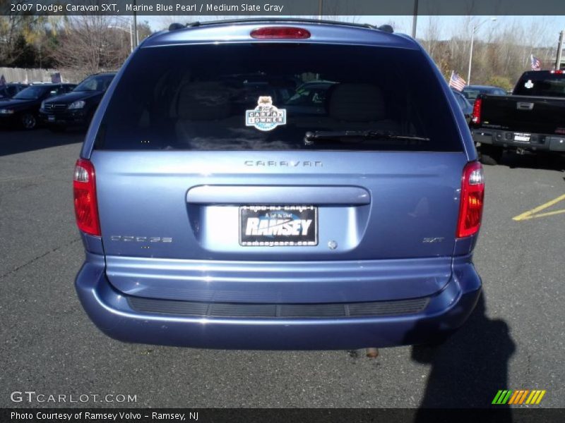 Marine Blue Pearl / Medium Slate Gray 2007 Dodge Caravan SXT