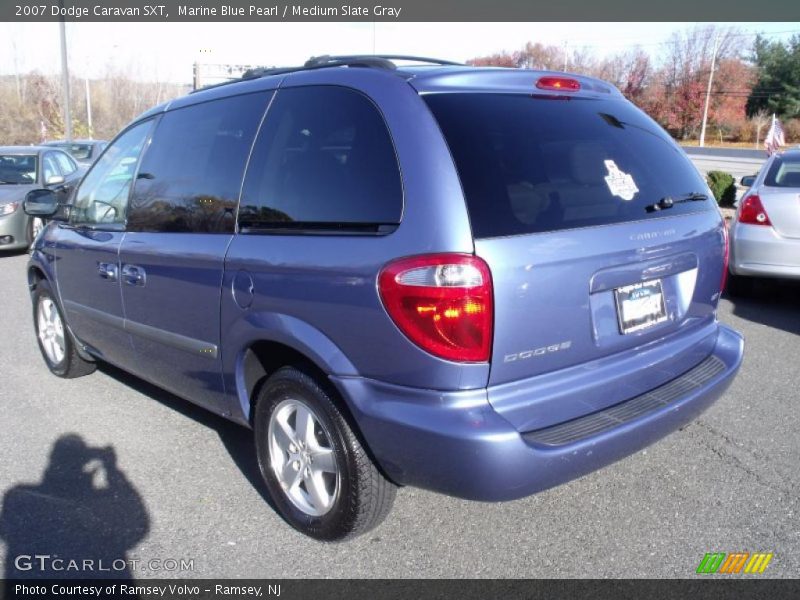 Marine Blue Pearl / Medium Slate Gray 2007 Dodge Caravan SXT