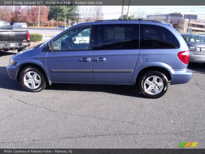 Marine Blue Pearl / Medium Slate Gray 2007 Dodge Caravan SXT