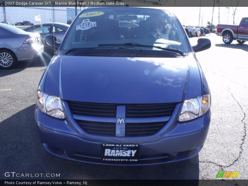 Marine Blue Pearl / Medium Slate Gray 2007 Dodge Caravan SXT