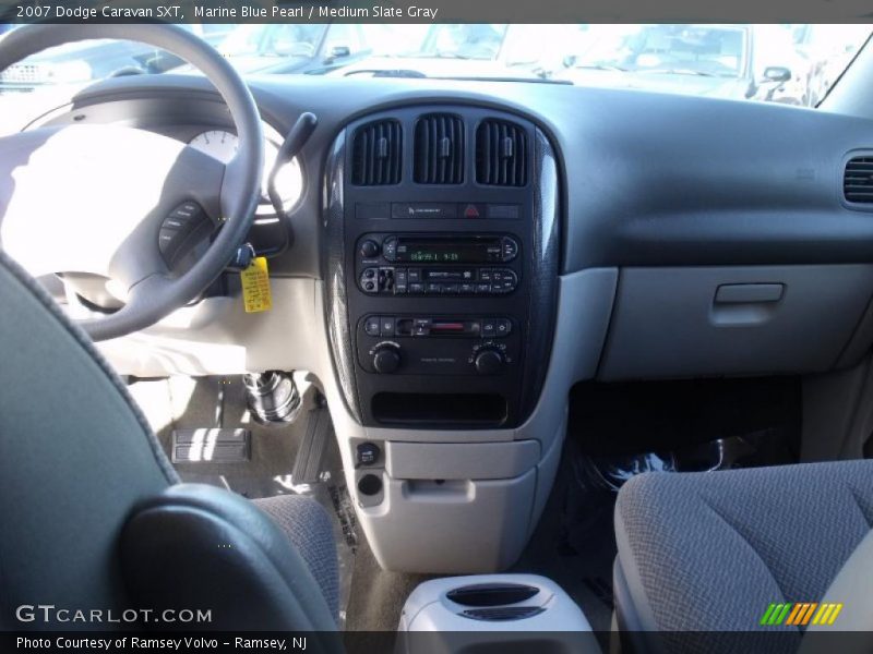 Marine Blue Pearl / Medium Slate Gray 2007 Dodge Caravan SXT