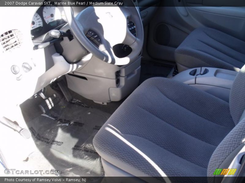 Marine Blue Pearl / Medium Slate Gray 2007 Dodge Caravan SXT