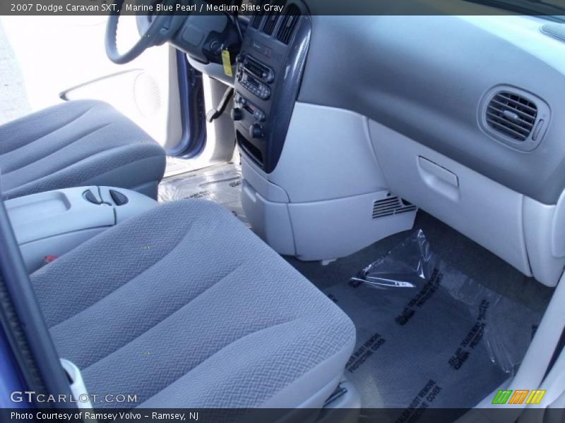 Marine Blue Pearl / Medium Slate Gray 2007 Dodge Caravan SXT