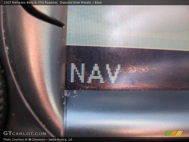Diamond Silver Metallic / Black 2007 Mercedes-Benz SL 550 Roadster