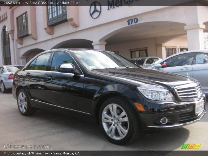 Black / Black 2008 Mercedes-Benz C 300 Luxury