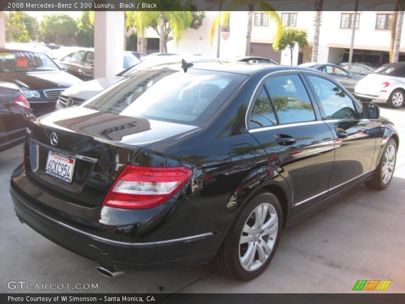 Black / Black 2008 Mercedes-Benz C 300 Luxury