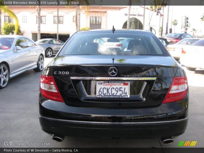 Black / Black 2008 Mercedes-Benz C 300 Luxury