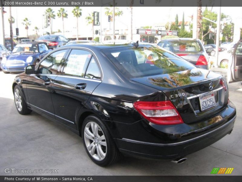 Black / Black 2008 Mercedes-Benz C 300 Luxury