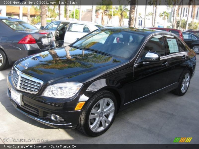 Black / Black 2008 Mercedes-Benz C 300 Luxury