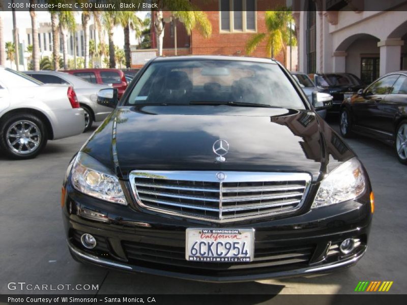 Black / Black 2008 Mercedes-Benz C 300 Luxury