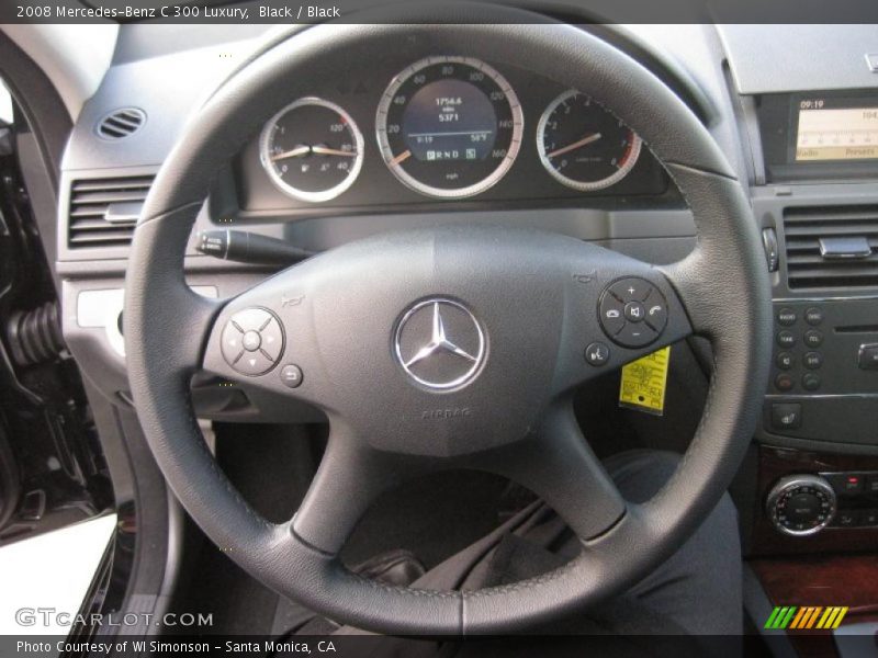 Black / Black 2008 Mercedes-Benz C 300 Luxury