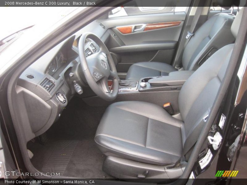 Black / Black 2008 Mercedes-Benz C 300 Luxury