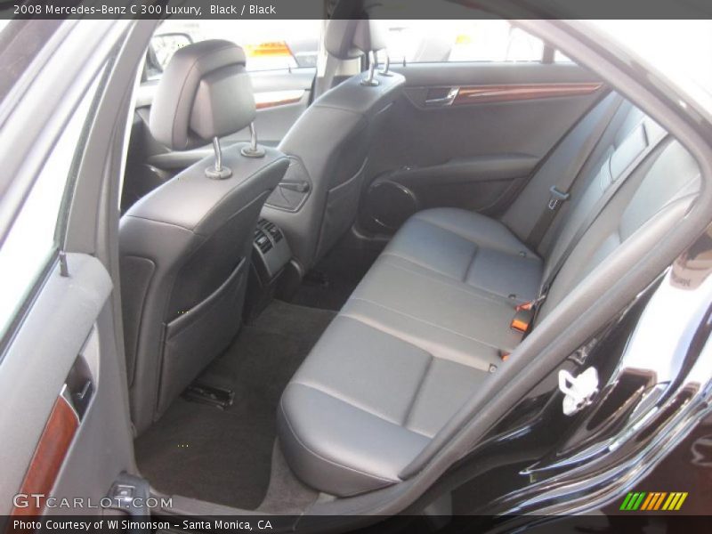 Black / Black 2008 Mercedes-Benz C 300 Luxury