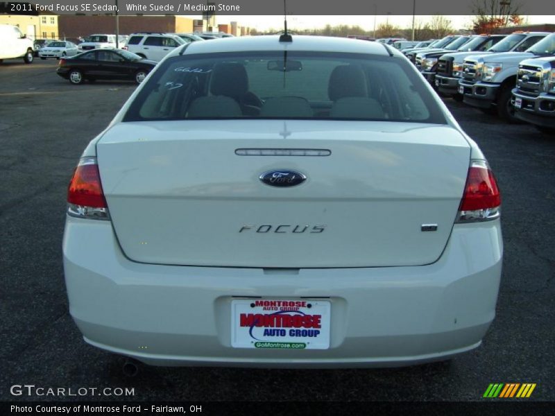 White Suede / Medium Stone 2011 Ford Focus SE Sedan