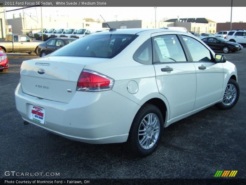 White Suede / Medium Stone 2011 Ford Focus SE Sedan
